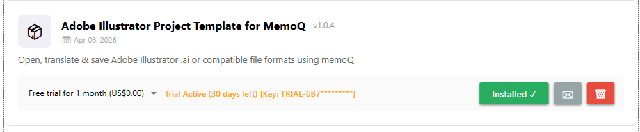 Adobe Illustrator Project Template for memoQ in Tokr Hub